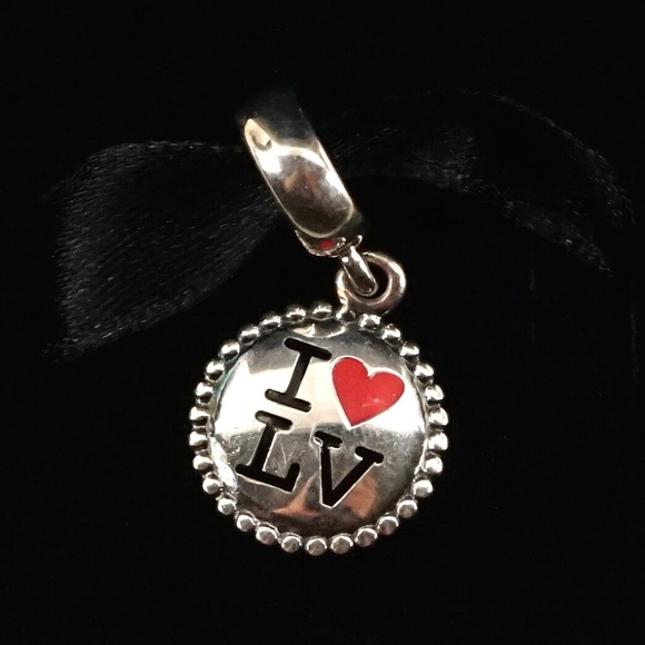 Pandora I Love Las Vegas Exclusive Dangle Charm - Picture 1 of 3